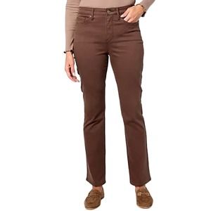 NYDJ High Rise Billie Mini Bootcut Jean - Coffee Bean NWT SIZE 4 PETITE